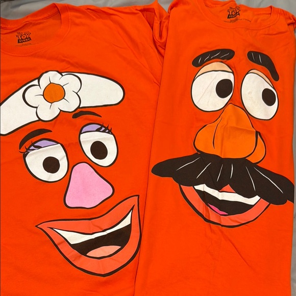 Toy Story Mr. and Mrs. Potato Head Orange T-Shirts - Picture 1 of 4